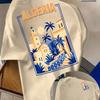 Algerian Travel Unisexs Tshirt A Idle Paradise Retro Pattern Street Top