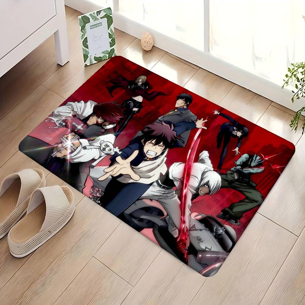 B-Blood Blockade Battlefront Eingangstürmatte Nordischer Stil Heimfußmatte Badezimmer-Toilettenmatten Schlafzimmer Hotel Dekor Matte