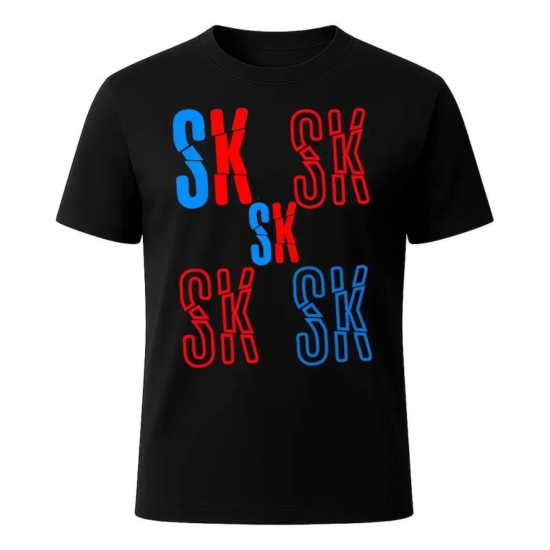 Playera Moda Skbeche, En Color Negro Confort Trendy. S разноцветный