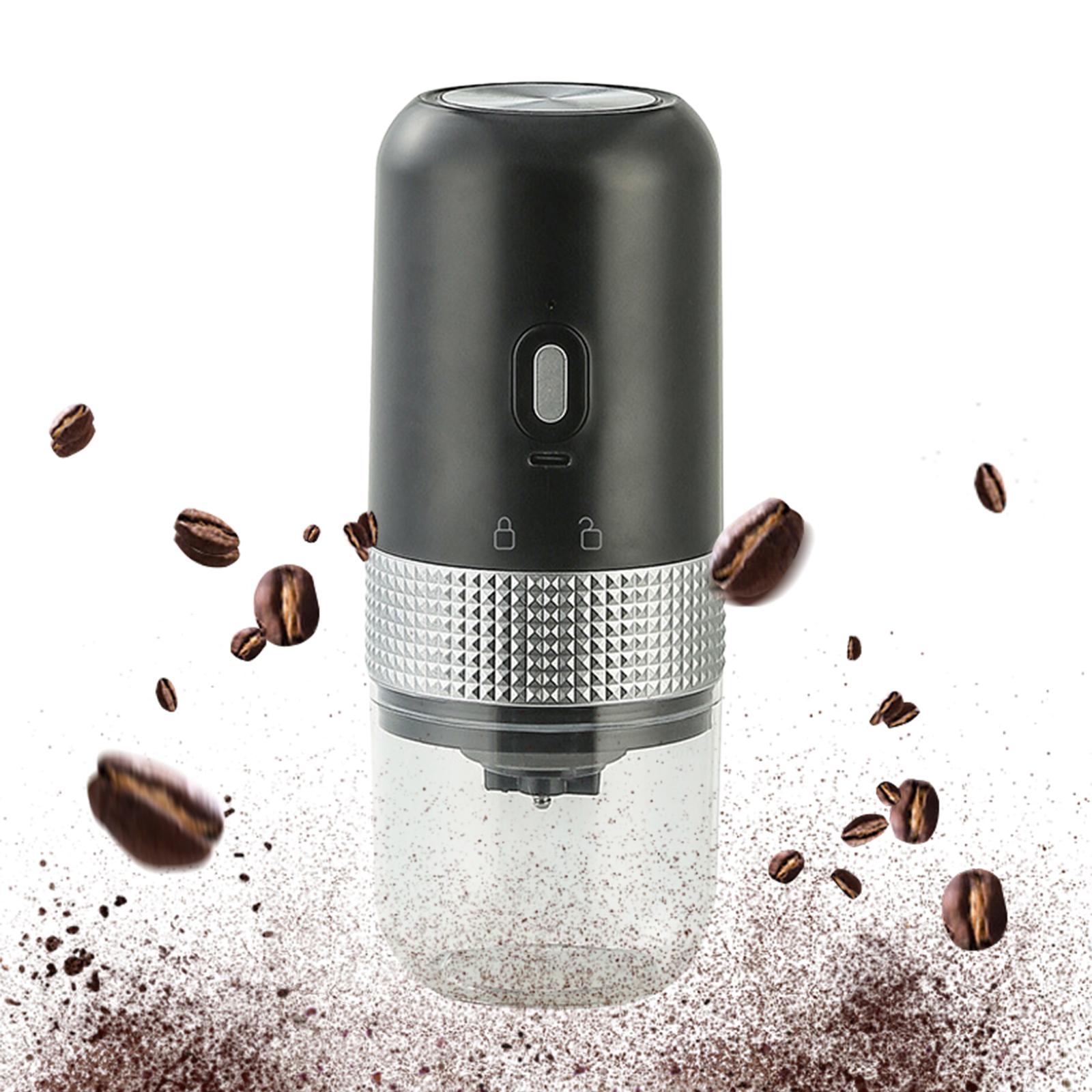 

Кофемолка для дома, офиса, бара. Легкоочищаемые электрические жерновые кофемолки. чёрный