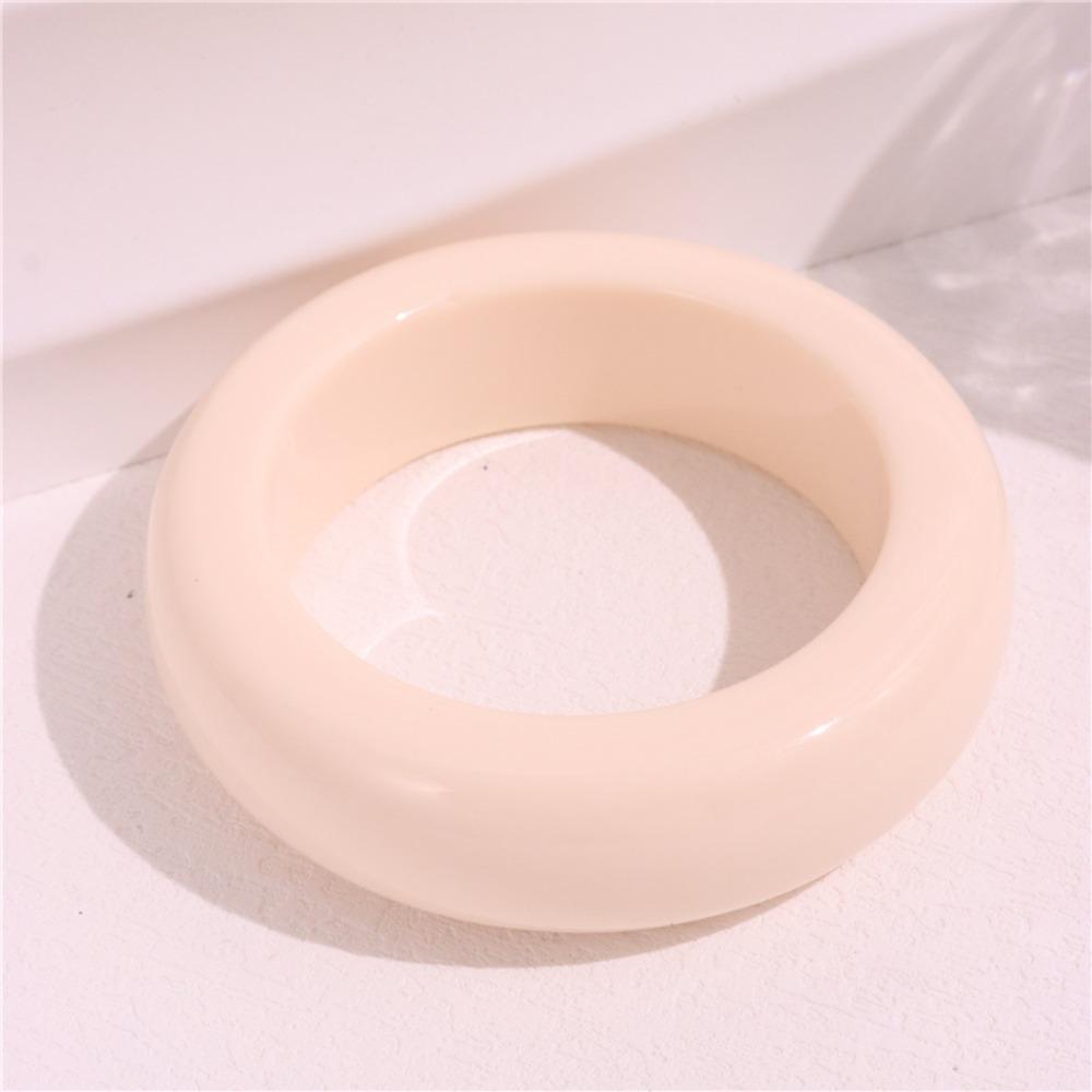 Vintage Acrylic Bangle Smudging Retro Hand Ring Fashion Wide Bracelet  Women Girls