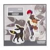 Pokémon Center Original Acrylic Stand: POKÉMON TRAINERS Button & Umbreon