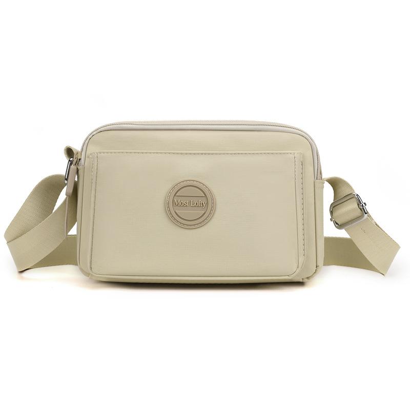Women's Lightweight Nylon Bag Shoulder Bag Solid Color Mother Bag Crossbody Bag