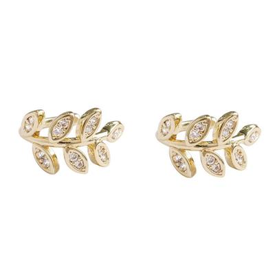 1Pc Cute Metal Leaf Earcuff Clips On Earring For Women Girls No Fake Piercing Cartilage Earrings Ear Ring