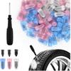 100PCS Tire Screw Plug Repair Kit,Self-Service Tire Repair Kit Includes 3 Sizes Of Screw In Tires Plugs & Screwdriver For Quick Repairs,Professional
