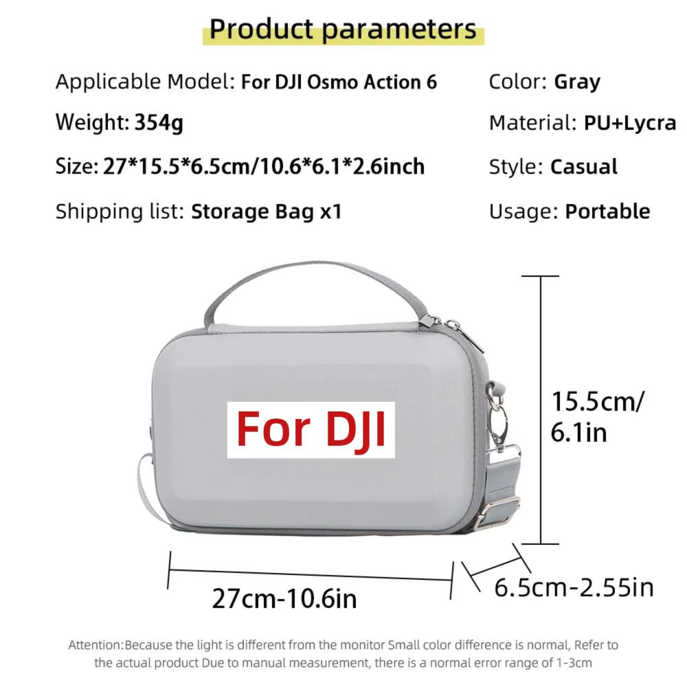 Storage Bag for DJI Osmo Action 6 Portable All-in-One Box Carrying Case Travel HandBag For DJI Osmo Action 6 Camera Accessories