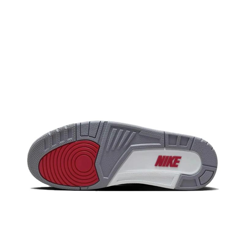 Air Jordan 3 Retro OG Black Cement 2024 Unisex Sneakers Fire-Red Cement-Grey Sail DN3707-010