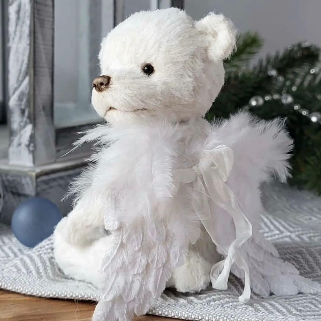 

[Б/У] Мишка-художник, Мишка Тедди, Зарубежный художник, Крылья ангела, Медведь, Мишка-купидон