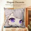 Lynette Cute Genshin Impact Cushion Cover Natural Linen Organic Fabric Double-Sided Printing Sofa Home Decor Gift Pillow Case