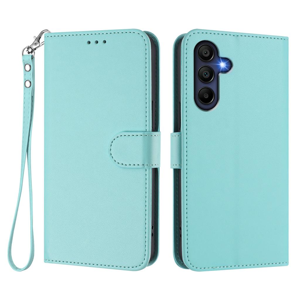 For Samsung Galaxy A16 5G/Galaxy A16 4G Leather Case Wallet Stand Phone Cover with Wrist Strap
