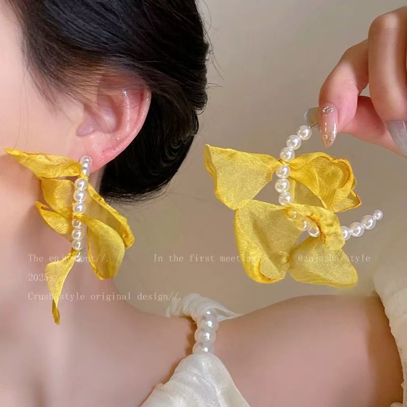 Color Dopamine Earrings, Sweet Super Fairy Temperament, Simple Personality and High Value Niche Earrings