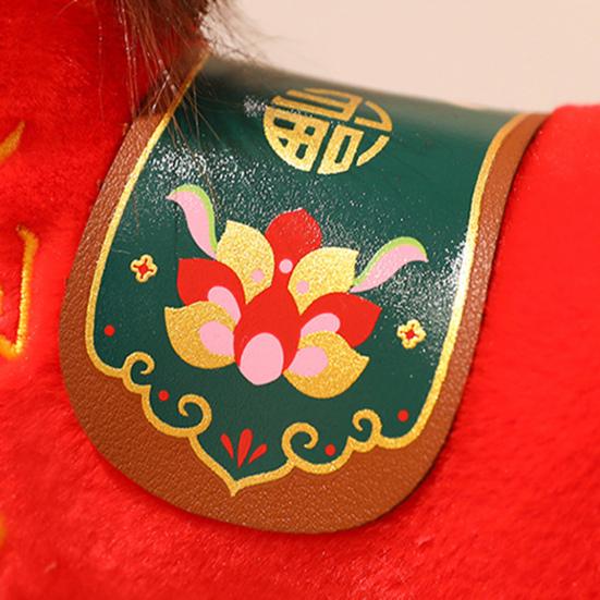 2026 Year of The Horse Plush Toy Horse Brings Success Lucky Zodiac Ornament Hanging Pony Doll Traditional Chinese Mascot Toy