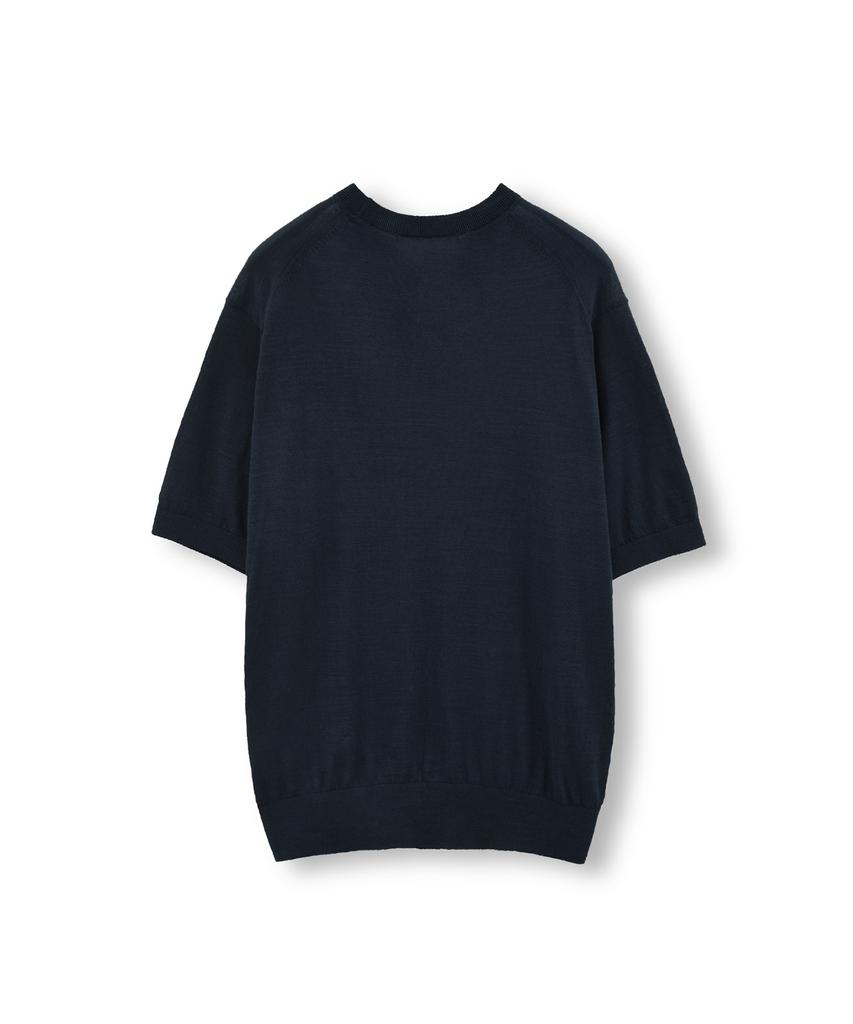 Beulaunyadeu Supima Cotton Half Knit, Dark Navy