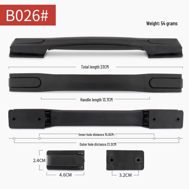 

Сменная ручка для чемодана с основанием из цинкового сплава и пластиковой телескопической конструкцией