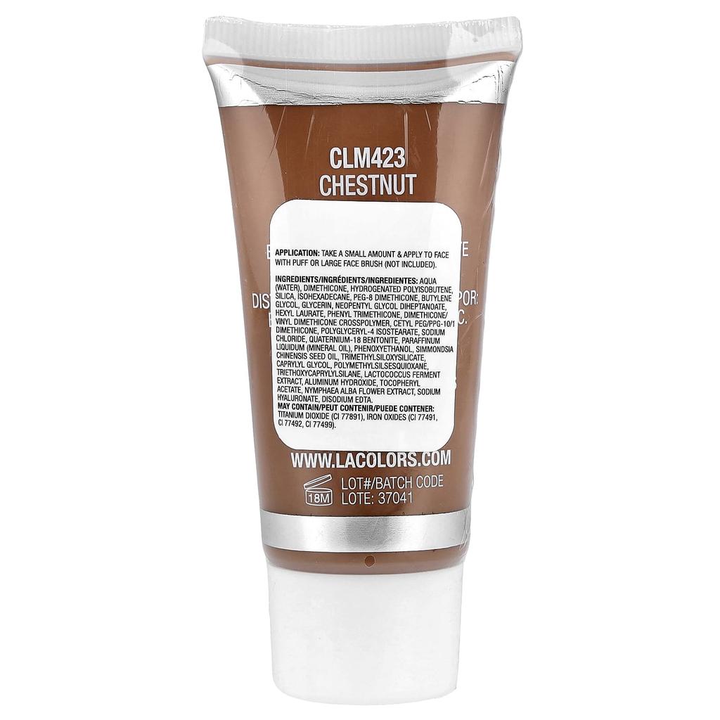L.A. Colors, Natural Skin Tint, CLM423 Chestnut, 30ml (1 Fl Oz)