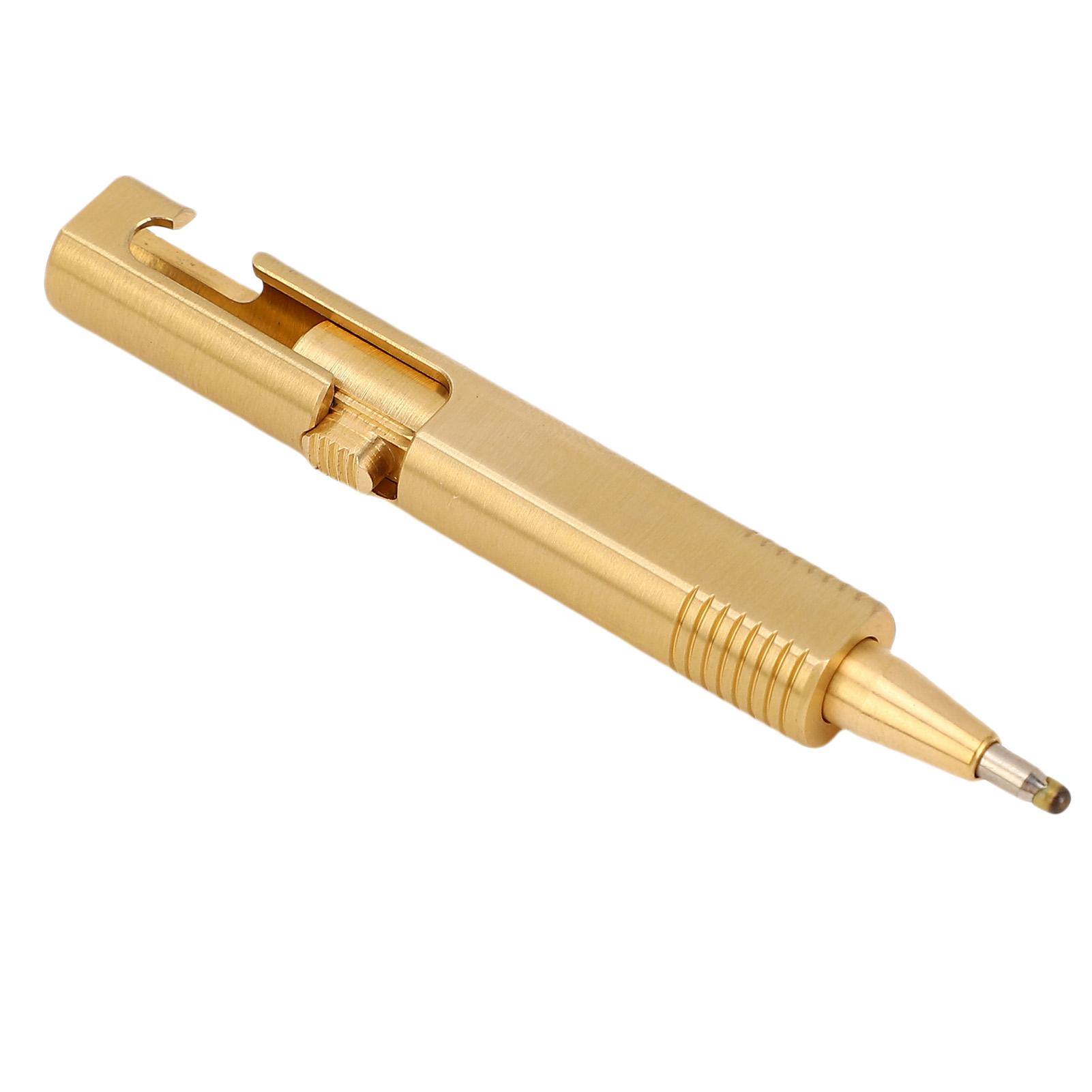 Ballpoint Pen Brass Portable Small   Ballpoint Pen for   Working Writing Signing Traveling Business