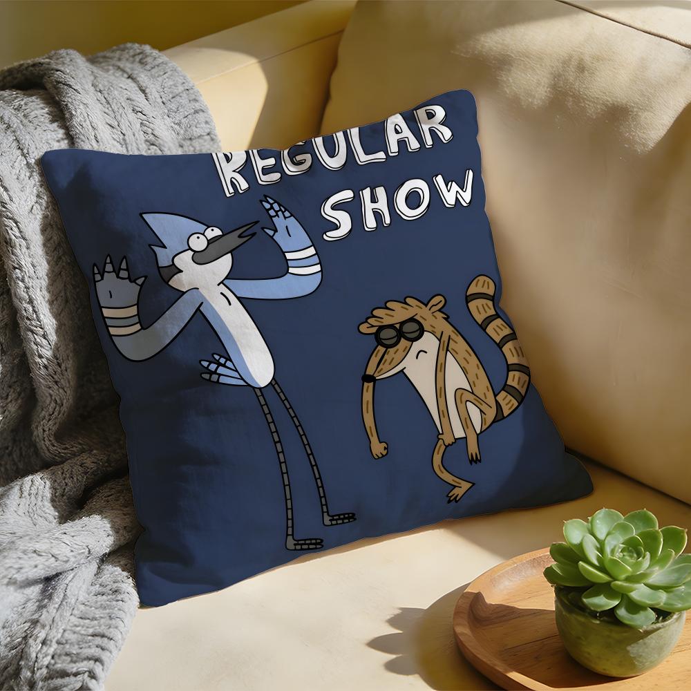 Cushion Cover Washed Linen Soft Breathable Decorative Case for Sofa Home Pillow cover RRegular SShow