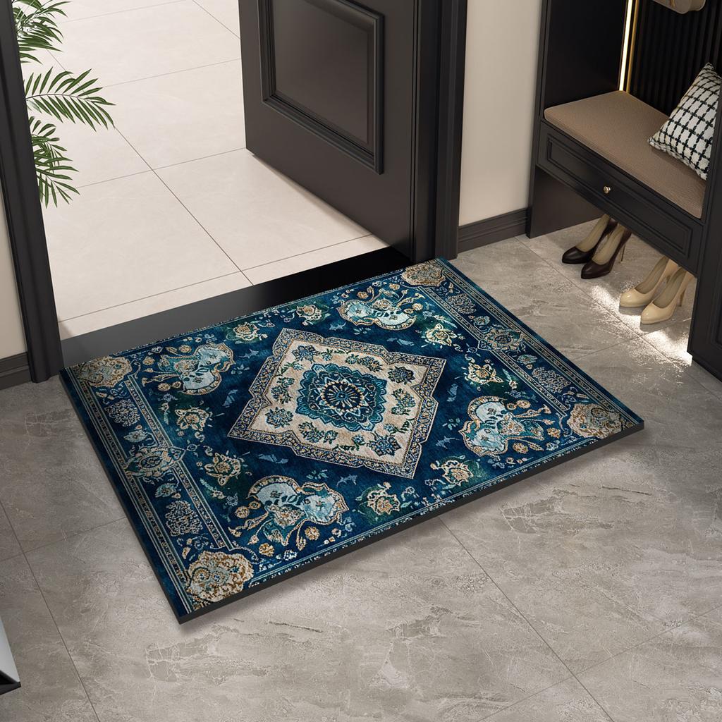 Luxury Vintage Doormat Entrance Door Mat Outdoor Welcome Front Room Rugs Foot Mat Hallway Carpet Floor Bath Mats Washable