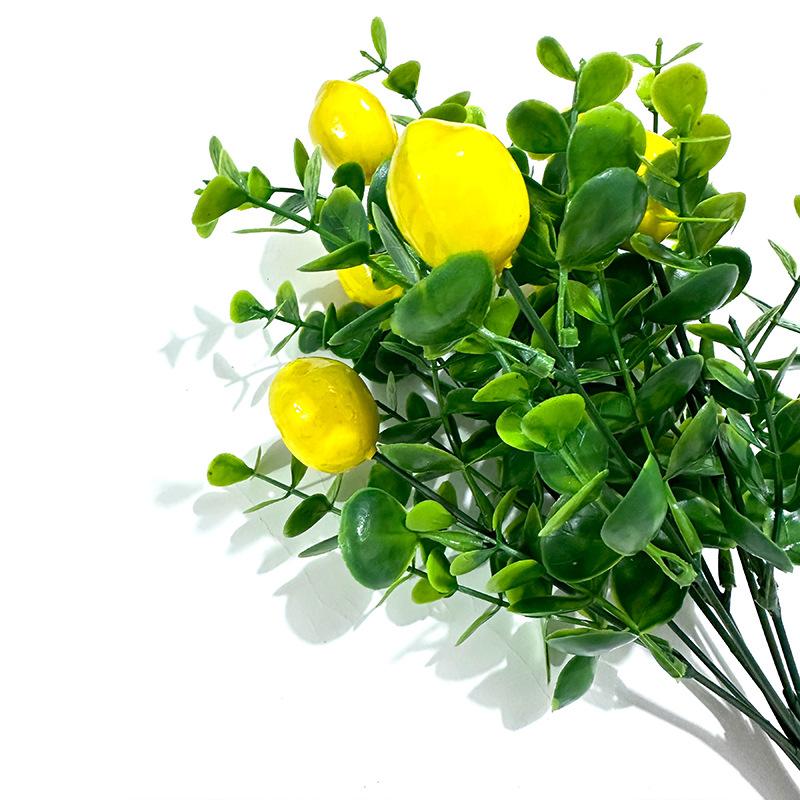 Simulation Eucalyptus Lemon Bundle Simulation Fruit Plants Home Desktop Green Plant Decoration
