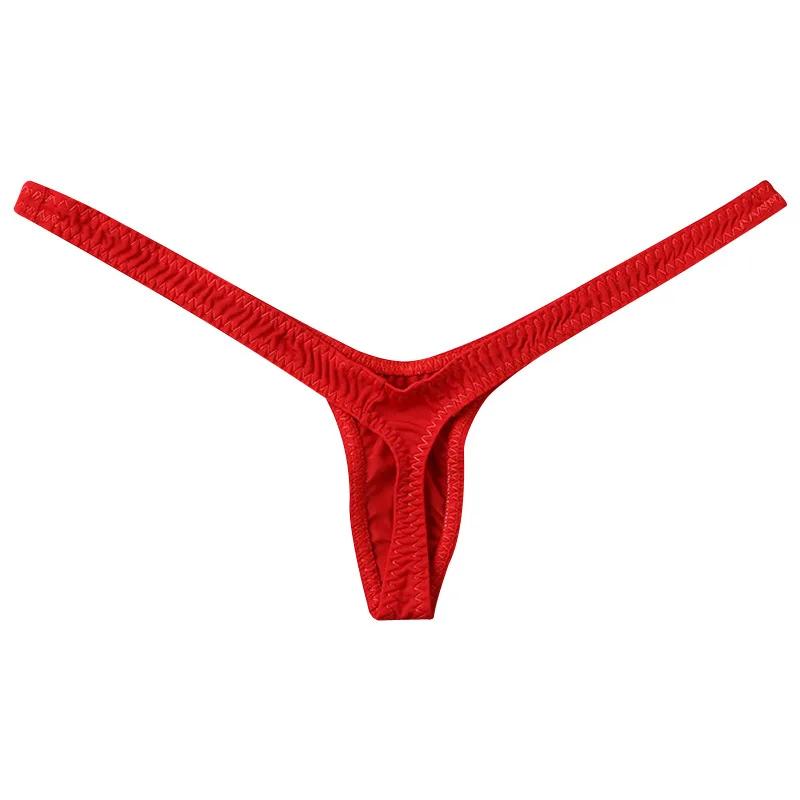 New Deep V Thong Women's Breathable One Line Sexy Hot Low Waist Mini Panties Bikini Bottom Thongs Female Panty Women Underwear