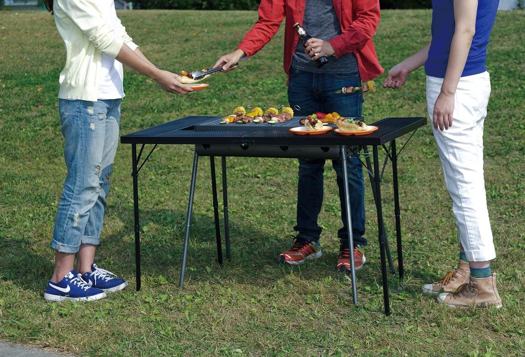 Takeda Corporation Cherry Blossom BBQ Counter Table X [Portable Table, Camping, Picnic, Viewing] (Approx. 114.5 57.5) (BT16-115(BK))
