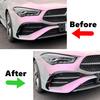 Car Front Fog Lamp Strip Air Intake Grille Slats Trim Cover For Mercedes-Benz CLA-Class C118 X118 Late AMG 2023-2024