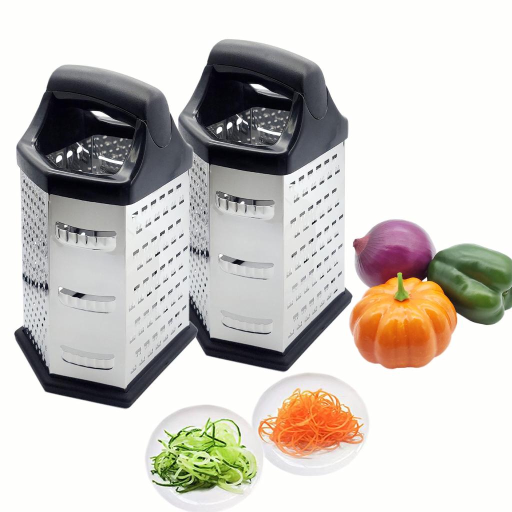 Stainless Steel Multi-functional 6-Sided Vegetable & Cheese Grater