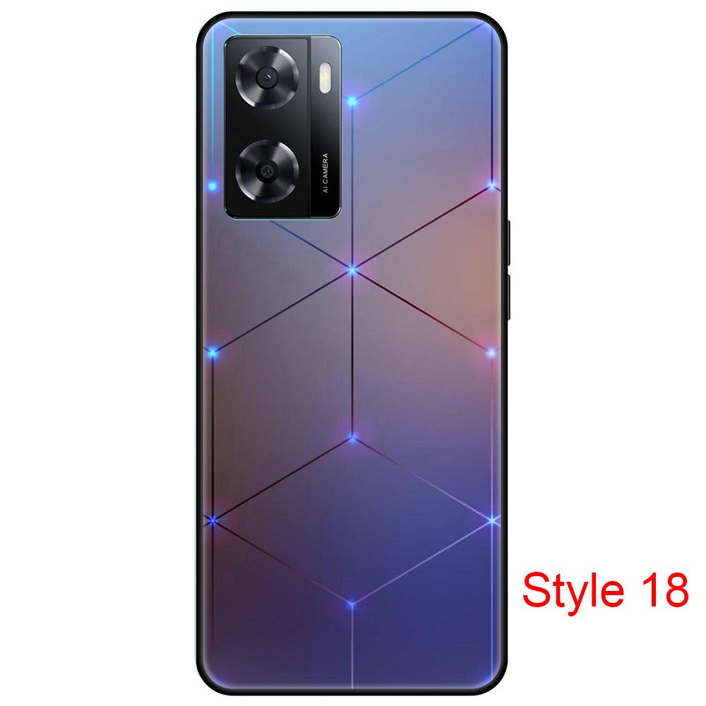 for Oppo A57 4G Black Case Cute Cartoon Soft Silicon shockproof Back Cover 6.56inch Full protection bumper PFTM20