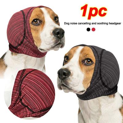Windproof Dog Soothing Headcover Anxiety Relief Dog Ear Cover Dog Anti-scare Scarf  Pet Supplies