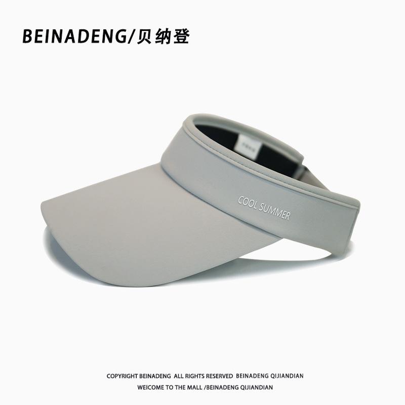 Sunscreen Hat Men's New Summer Face Covering, Small Face UV Protection Sun Hat Running Sports Duck Tongue Empty Top Hat