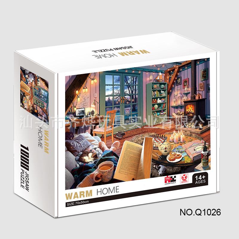 Qiwan 1000-Piece Animal & Landscape Jigsaw Puzzles for Adults & Kids