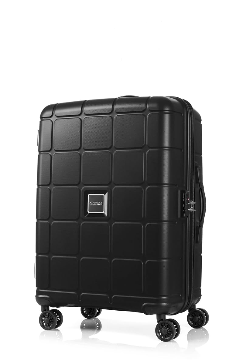 

Suitcase Hand Hundo Spinner 68 Expandable 68 cm Black 76L 68cm [American Tourister] - 3.6kg чорний