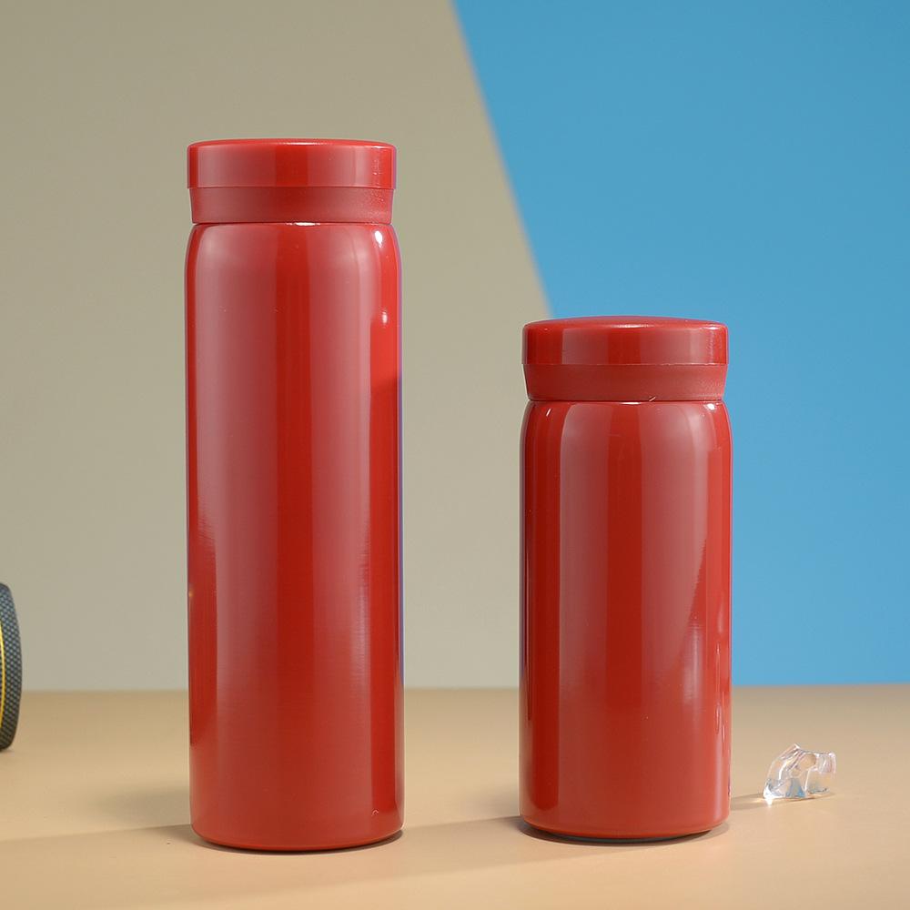 Womens Stylish Small Cap Pocket Cup Stainless Double-layer Thermos Cup Childrens Portable Mini Cup Durable Durable