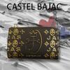 CASTELBAJAC L-Shaped Zipper Wallet, Medium Size, Cite Series, Black, 089652
