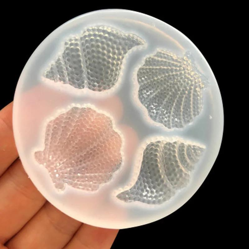 Silikonformen Facettierte Muschelform Schneckenhaus Spiegel Epoxid Abrasiv Simulationsmuschel Dekoform Kuchen Backwerkzeuge Zubehör