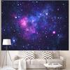 Faxdong Blacklight Galaxy Universe Space Tapestry, UV Reactive Starry Night Sky Mysterious Nebula Stars Ceiling Tapestries for B