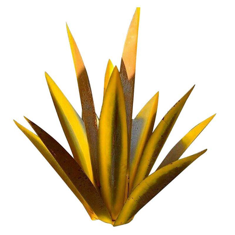 Unique Metal Tequila Rustic Agave Plant Sculpture For Garden And Home Enhancements