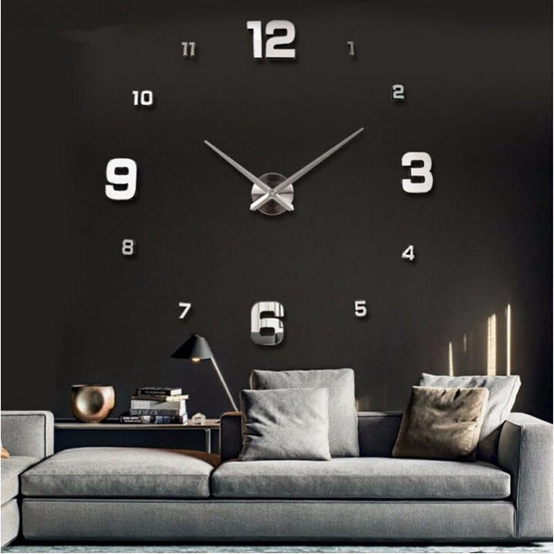 Kreative 3D DIY Quarz-Wanduhr im europäischen Stil für das Wohnzimmer