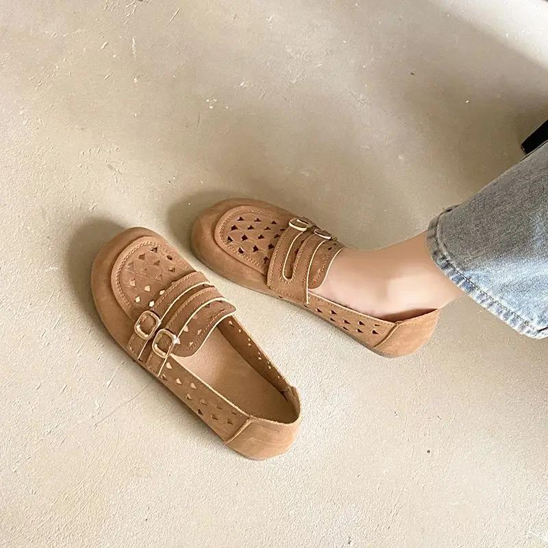 Fashion Ladies Footwear Breathable High Quality Fashion Elegant Dress Lastest Korean Style Low Price Luxury Brand 39 Women's Flat Shoes