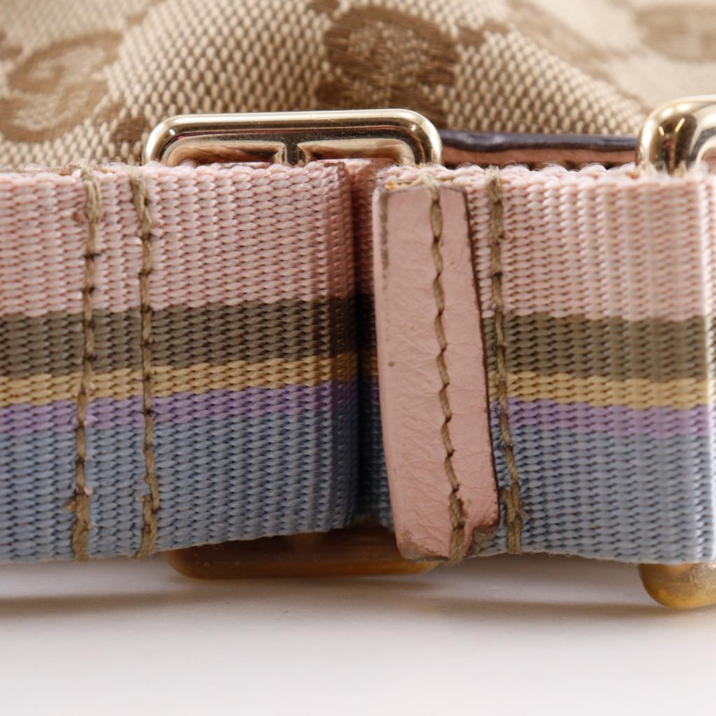 GUCCI Shoulder Bag 189749 Brown / Pink GG canvas Women Used