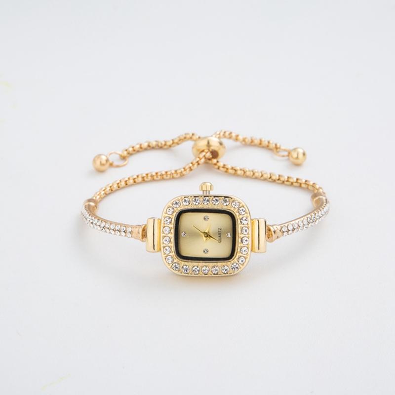 Neue Mode Damenuhren Damen Quarzuhren Armbänder Quadratisch Schlicht Roségold Luxus Damenuhr Relogio Feminino Armbanduhren
