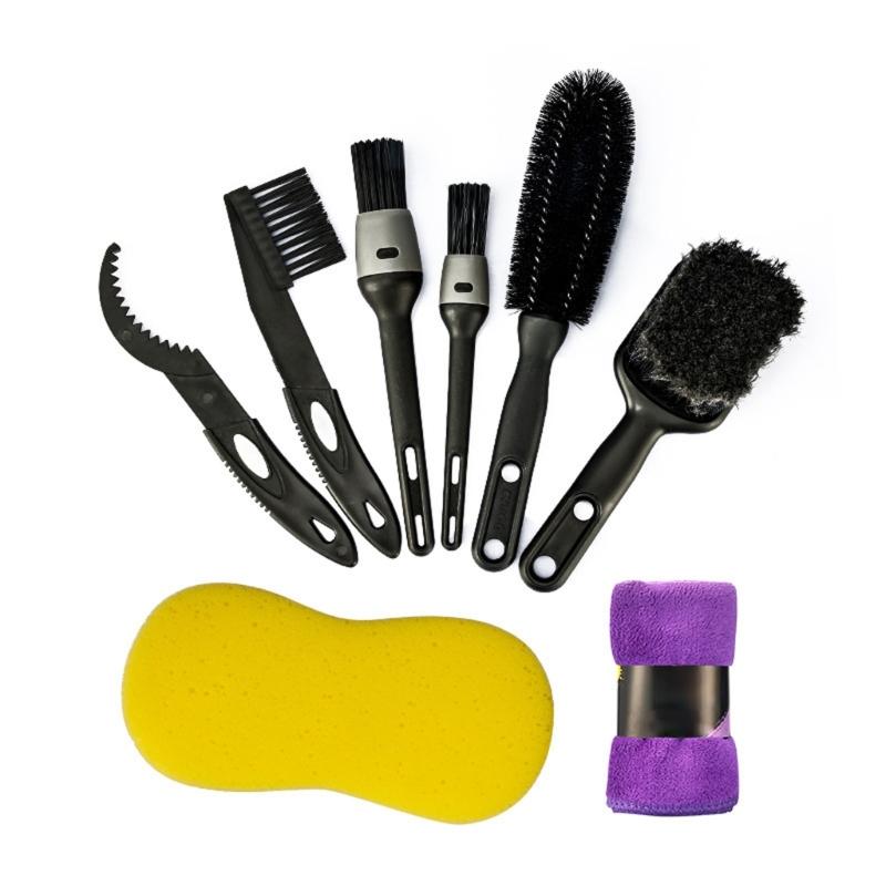 

Professional Cycling Care Tool Multipurpose Brushes Efficient Dirt Removal for Bicycles Chain Gear Cleaning 1