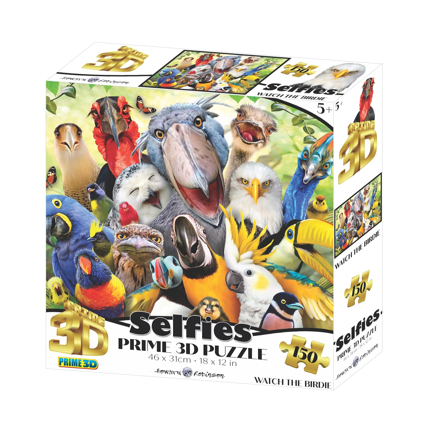 

Yamasan Prime 3D Howard Robinson Bird Selfie 21060 Finished 46 x 31 cm 150 Pieces Size /