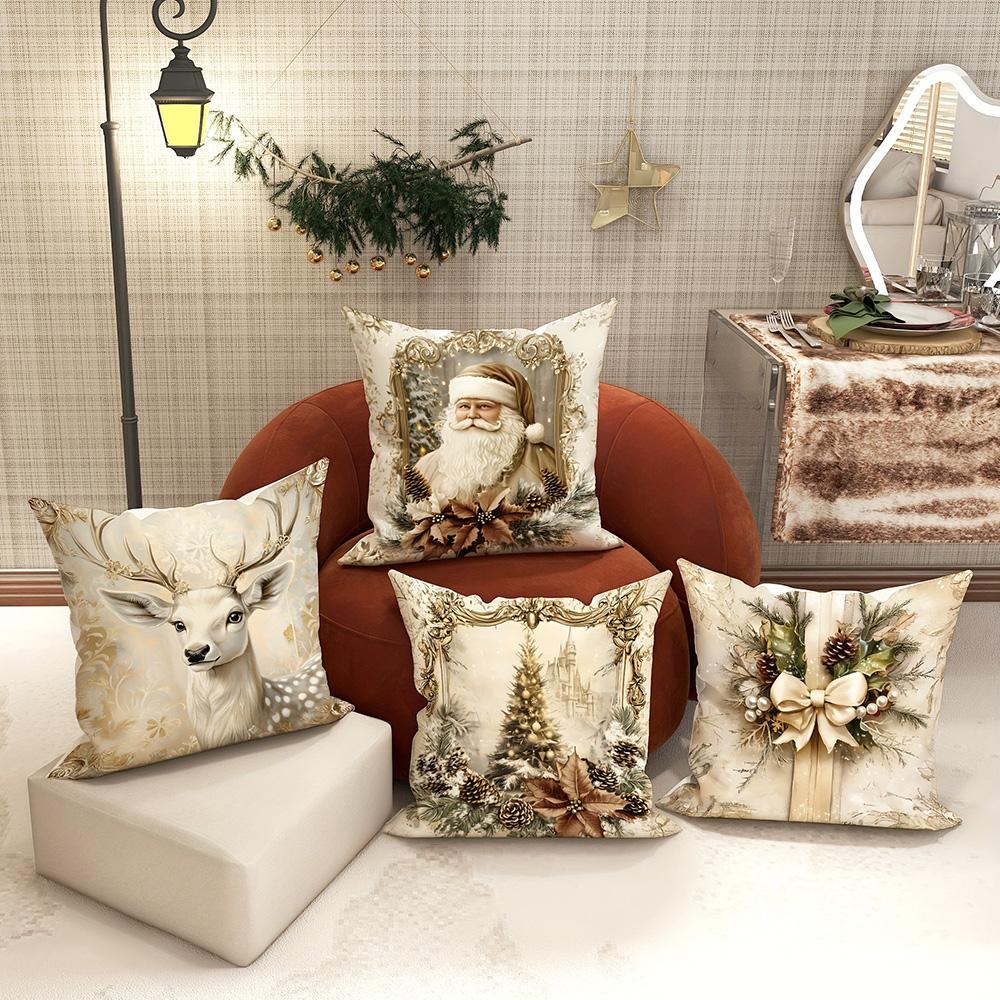 1pcs Christmas Cushion Covers for Home ,Suitable for Christmas Home Decoration Pillowcase, Without Pillow Core.