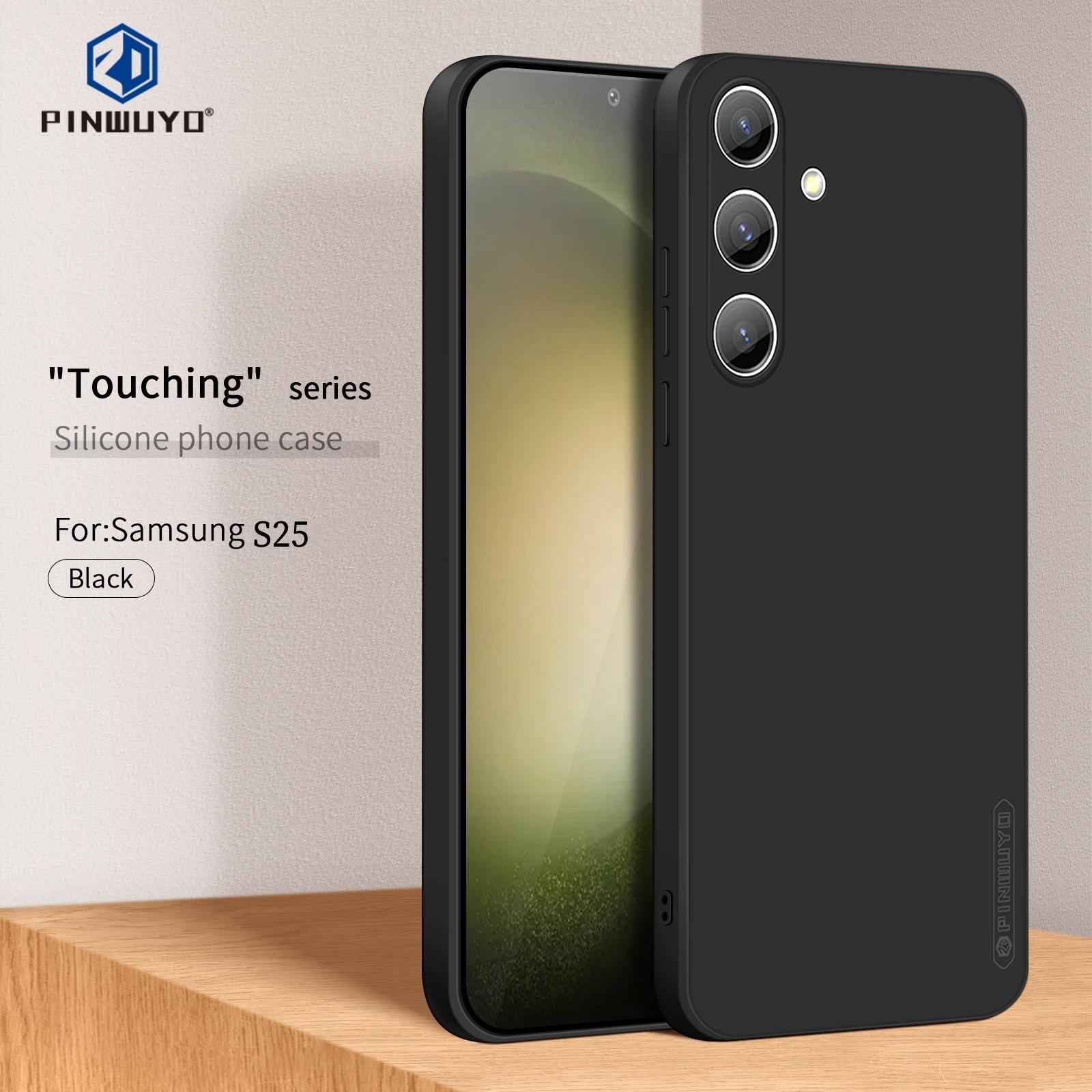 

For Samsung Galaxy S25 Phone Case PINWUYO Soft Matte TPU Mobile Back Cover Black