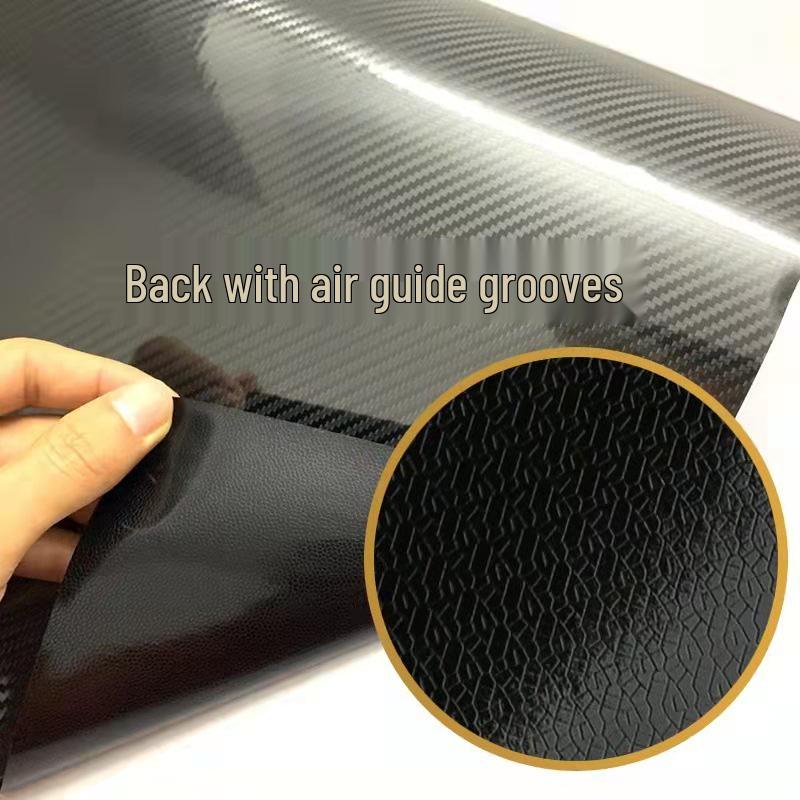 Carbon Fiber Car Door Protection Film - Anti-Collision Color Change, 3D/5D/6D Texture, 30CM Tape, Pedal Modification Strip.
