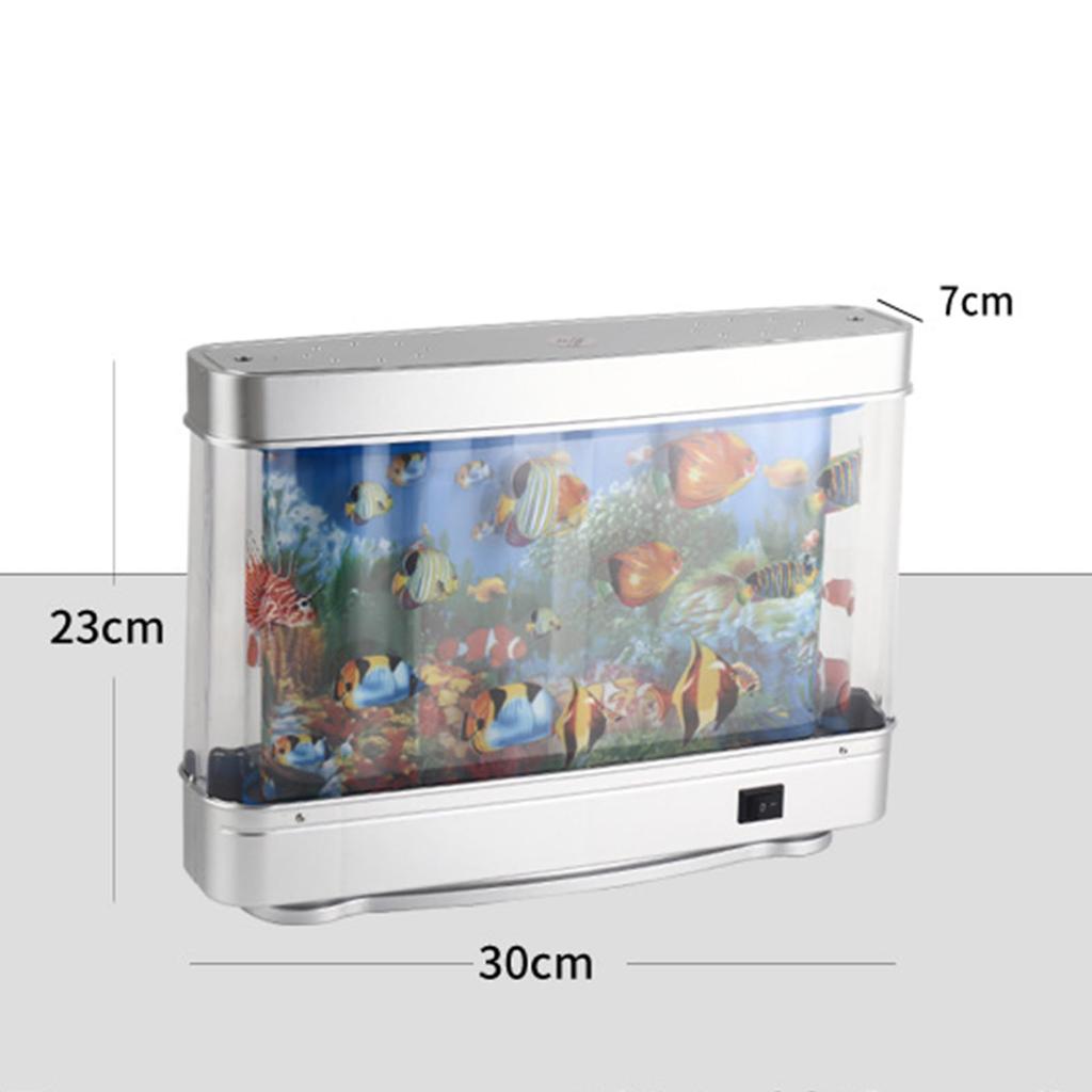 Aquarium Fish Simulation Lamp Imitation Aquarium Lamp LED Seascape Lamp Desktop Home Night Decoration Small Table Lamp Small Fish Lamp Gift for