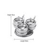 304 Stainless Steel Spice Jar Set with Rotating Rack