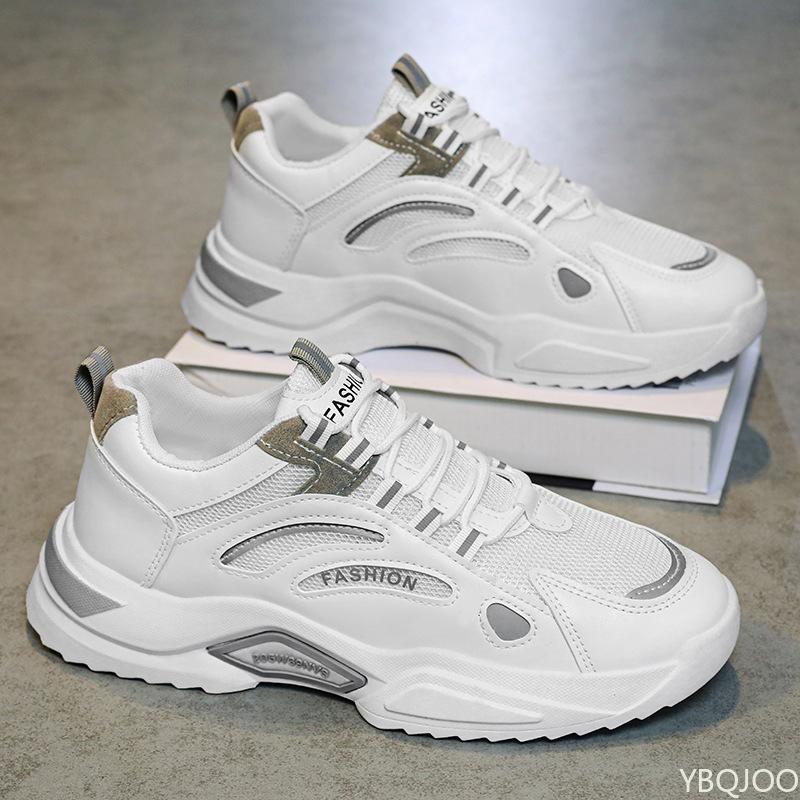 Summer lightweight breathable sports shoes fashionable versatile mesh running shoes casual comfortable trendy men's sneakers