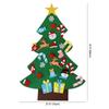 DIY Felt Christmas Tree Set with Detachable Ornaments Kids Wall Hanging Xmas Gifts for Christmas Decorations New Year Gifts